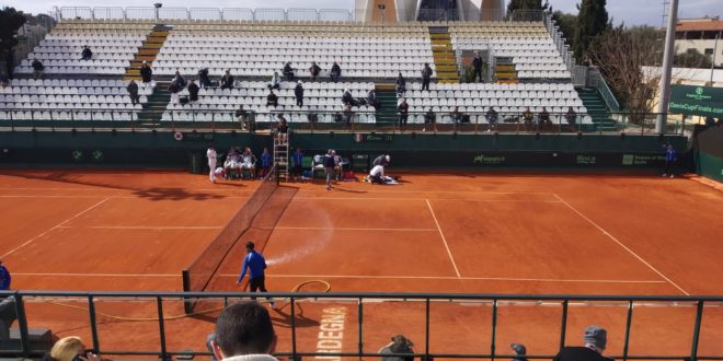 Lo stadio centrale del Tennis Club Cagliari