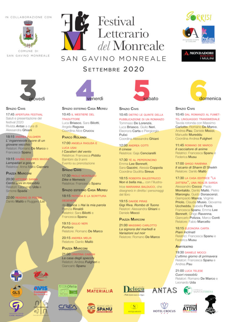 Dal 3 al 6 settembre la seconda edizione del Festival Letterario del Monreale