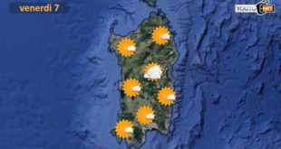 Cala il vento in Sardegna,. temperature in aumento verso il fine settimana