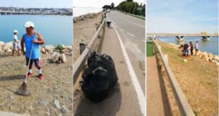 Cagliari, rifiuti abbandonati dai pescatori