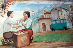 Gesico Murales Emigrato di Antonio Sanna